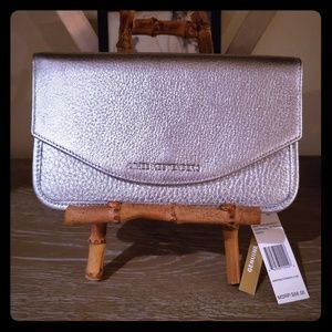 Aimee Kestenberg NWT Silver Wallet Clutch